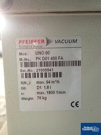 Image of Pfeiffer Vacuum System, Model WU850, 55 CFM 13