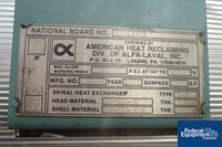 Image of 1,950 Sq Ft Alfa Laval Spiral Heat Exchanger, 304 S/S, 80# 02
