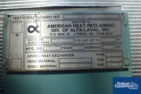 Image of 1,950 Sq Ft Alfa Laval Spiral Heat Exchanger, 304 S/S, 80# 02