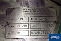 Image of 12'' 3" APV Flat Bottom Spray Dryer, S/S 21
