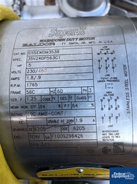 Image of 40 Gal ITT Industries Reactor, 316L S/S, 15/100# 07
