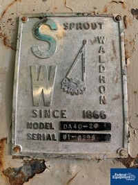Image of Sprout Waldron Twin Screw Pug Mill Mixer, Model DA40-20, S/S 02