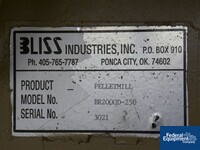 Image of BLISS PIONEER PELLET MILL, B-200B-250 08