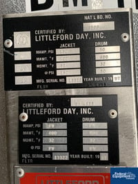 Image of 9.9 Cu Ft Littleford Mixer / Reactor, Model DVT300 S/S, 50/150# 17