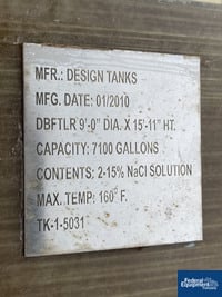 Image of 7,100 Gal Design Tanks Inc Mix Tank, FRP, 3 HP 03