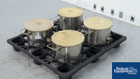 Image of 12.5" Stainless Steel Mixing Cans, (4)
