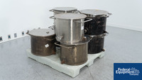 Image of 18.5" Stainless Steel Mixing Cans, (7)