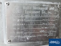 Image of 360 Gal Wolfe Mechanical Mix Tank, 304 S/S, 3 HP