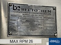 Image of 1 Cu Ft Bectochem Twin Shell Blender, S/S 02
