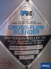 Image of 60 Cu Ft P-K Twin Shell Cross-Flow Twin Shell Blender, S/S, 115# Density 06