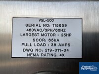 500 Liter Ross Emulsifier, Model VSL-500L, 316 S/S