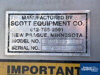 62 Cu Ft Scott Equipment Ribbon Blender, S/S