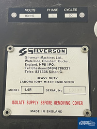 Silverson Model L4R High Sheer Homogenizer