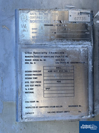 Image of 1,000 Gal Northland Receiver Tank, 304L S/S, 46# 02
