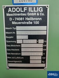 Image of Illig Thermoforming Line, Model RDM 70K / VHW 72 21