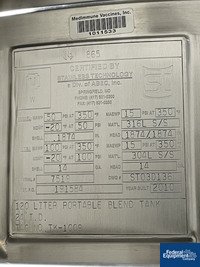 Image of 120 Liter Stainless Technology Reactor, 316L S/S, 50/100# 02