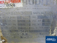 Image of 10 Gal Pfaudler Reactor, 316L S/S, 60/90# 11