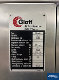 Image of Glatt GPCG 1 Fluid Bed Dryer Granulator 02