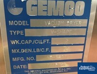 Image of 2 CU FT Gemco Twin Shell Vacuum Dryer, 316 S/S 02