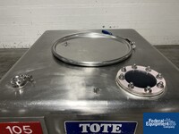 Image of 48" x 42" x 10"  Tote Systems Stainless Steel Transfer Bins 05