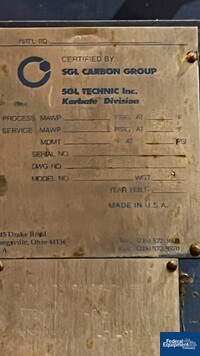 Image of 149.6 Sq Ft SGL Carbon Graphite Block Heat Exchanger, 100/100# 02