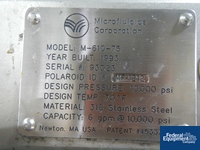 Image of Microfluidics Microfluidizer, Model M-610-75, S/S, 75 HP 10