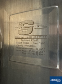 Image of 500 Gal Sprinkman Kettle, S/S, 100# 02