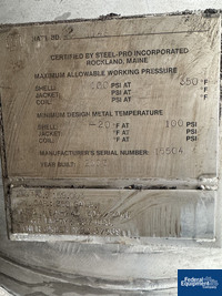Image of 825 Gal Steel Pro Receiver Tank, 304 S/S, 100# 02