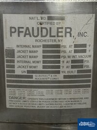 Image of 30 Gal Pfaudler Glass Lined Stainless Steel Reactor, 100/100# 02