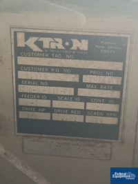 Image of K-Tron Single Screw Gravimetric Feeder, S/S 03