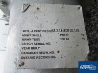 Image of 100 SQ FT AS LEITCH HEAT EXCHANGER, 304 S/S, 75/75# 07