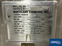 Image of 40 Gal Northland Jacketed Receiver Tank, 316 S/S, 55/70# 02