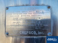 Image of 200 Gal Crepaco Mixing Tank, Jacketed 50# 02