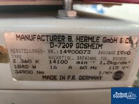 Image of Hermle BHG Temperature Controlled Centrifuge, Model Z360K 02