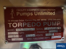 Image of 80 GPM Pumps Unlimited Torpedo Pump, Model T17-22-25, S/S 02