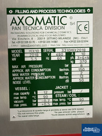 Image of 10 Liter Axomatic Vacuum Homogenizing Mixer, Model AxoMIX10, 316 S/S 02