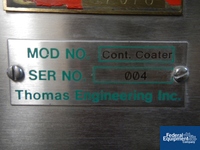 Image of 24" Thomas Cont. Coater Continuous Coating Pan, S/S 20