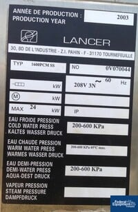 Image of Lancer Washer, Model 1600, S/S 03