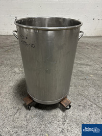 Image of 60 Gal Unjacketed Tank on Casters, S/S 02
