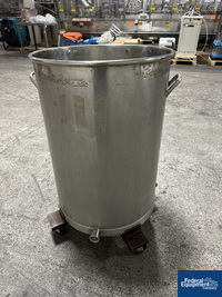 Image of 60 Gal Unjacketed Tank on Casters, S/S 04