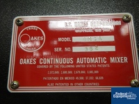 Image of 8MSA OAKES CONTINUOUS MIXER, S/S, 11