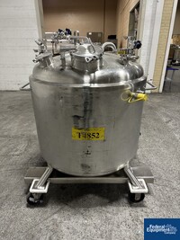 Image of 600 Liter Precision Stainless Jacketed Receiver Vessel, 316L S/S, 45/100# 07