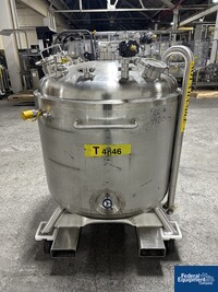 Image of 600 Liter Precision Stainless Jacketed Receiver Vessel, 316L S/S, 45/100# 05