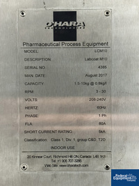 Image of O''Hara Labcoat M10 Portable Tablet Coating System 02