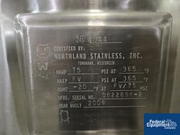 Image of 100 Gal Northland Stainless Receiver, S/S, 75# 02