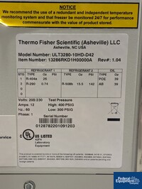 Image of Thermo Fisher ULT Freezer, Model ULT3280-10HD-D42 02