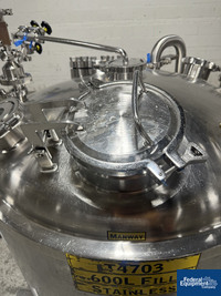 Image of 600 Liter Precision Stainless Reactor, 316L S/S, 45/100# 11
