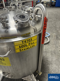 Image of 600 Liter Precision Stainless Reactor, 316L S/S, 45/100# 14