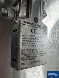 Image of 1,200 Liter DCI Reactor, Hastelloy C22, 45/150# 12