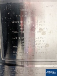 Image of 500 Liter DCI Reactor, Hastelloy C22, 45/150# 02